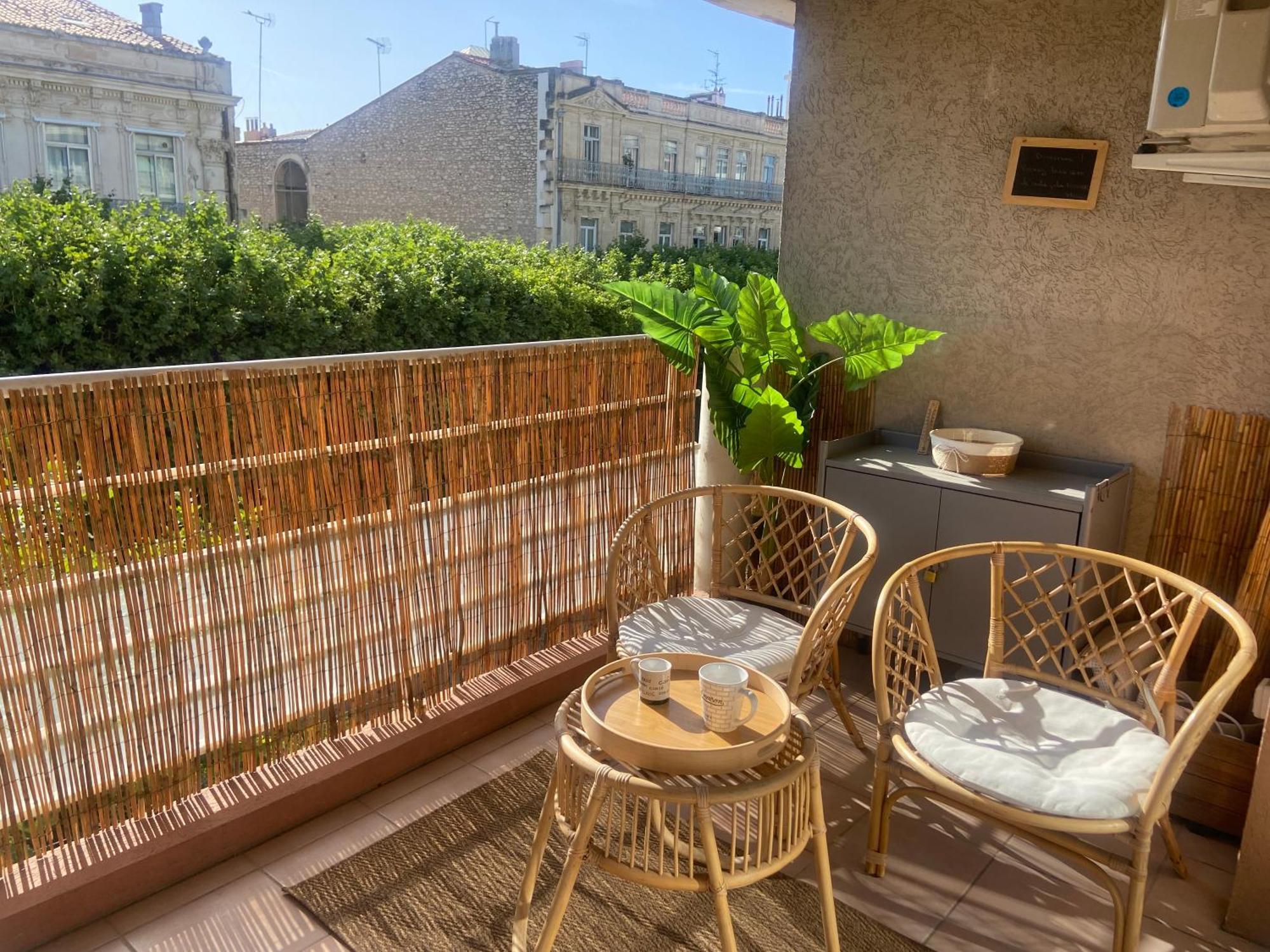 Charmant Appartement Central Terrasse Proche Gare 塞特港 外观 照片